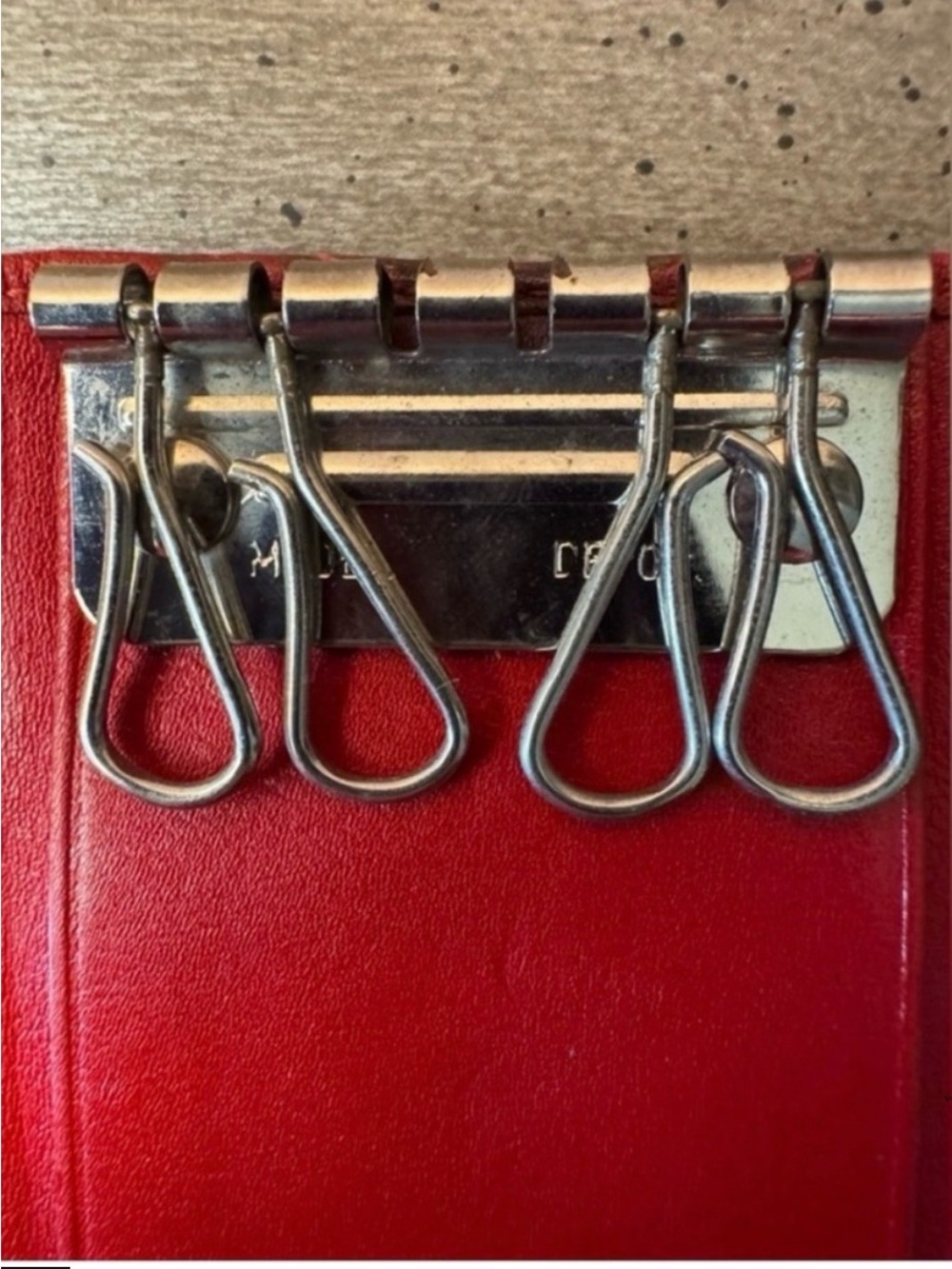 Gucci Red Leather Key Case with Silver-Tone Hardware - Picture 8 of 8